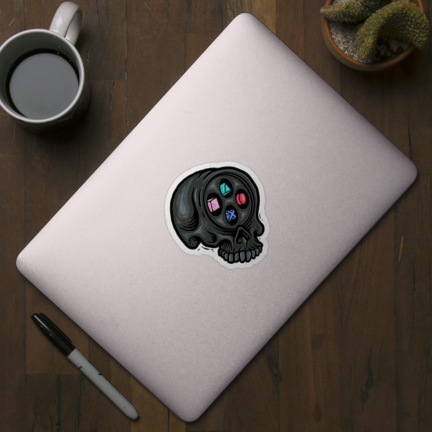 Game Controller Skull by Stayhoom